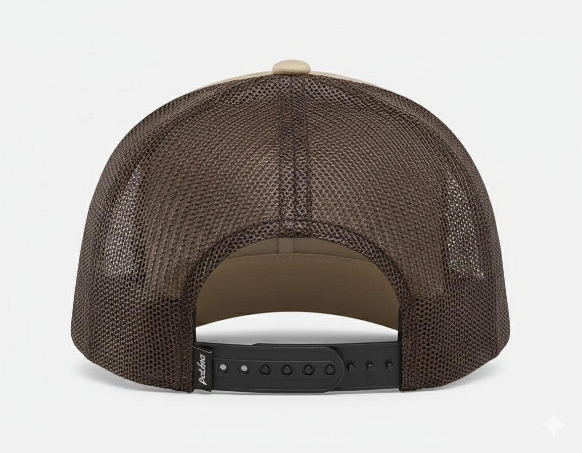 Men’s Funny Pickleball Trucker Hat – Khaki/Brown