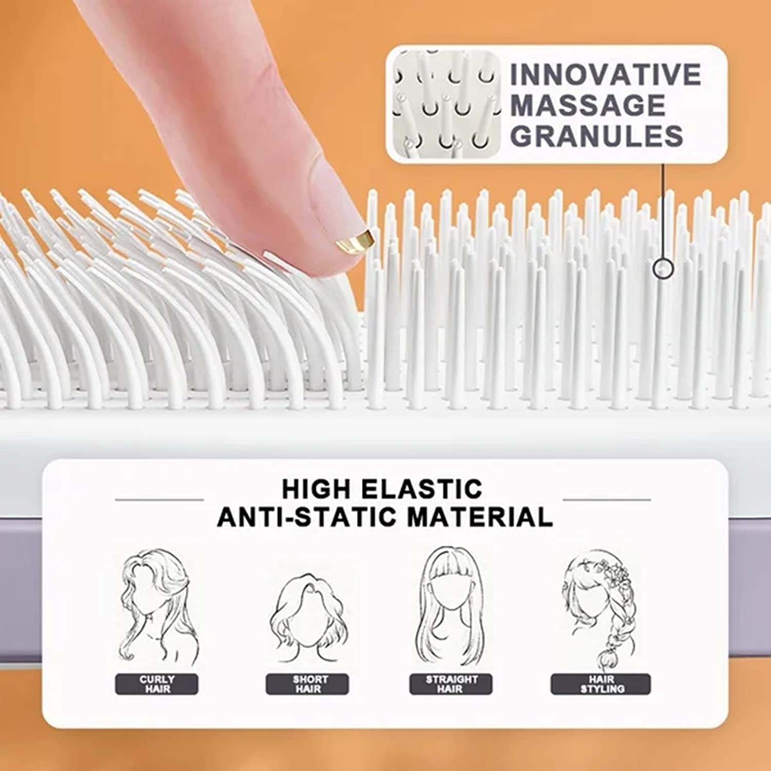Self-Cleaning Scalp Massage Comb