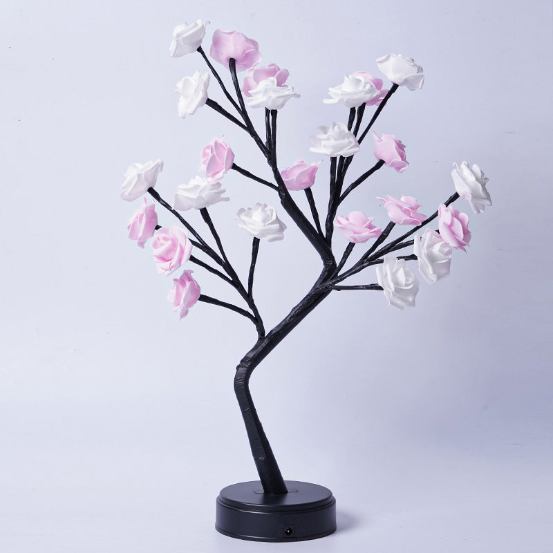 Flower Tree Rose USB Table Lamp Night Light