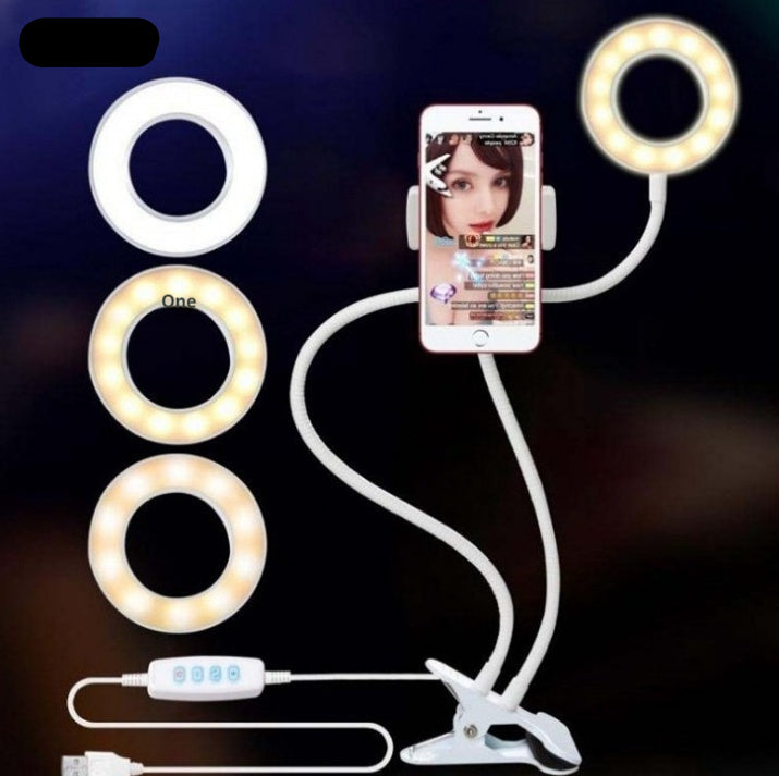 8cm LED Selfie Ring Light with Adjustable Stand