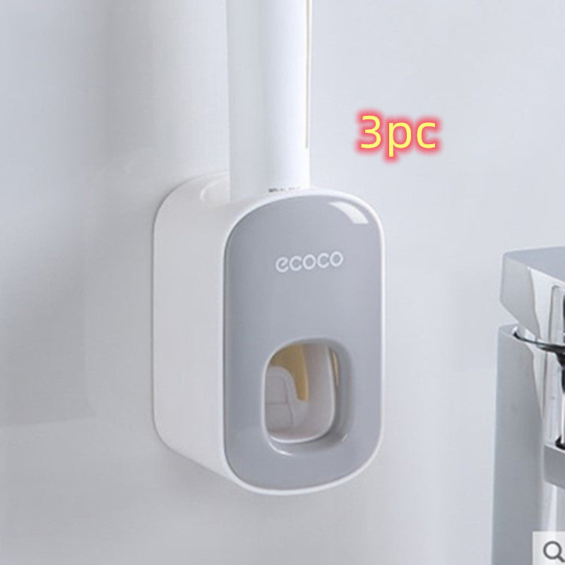 Wall-Mount Automatic Toothpaste Dispenser Set