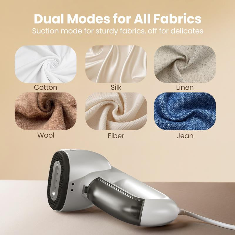 Neakasa Magic 1 Vacuum Steamer-Handheld Travel Home Garment Steamer for Clothes, 2300Pa Suction for Clothes Grips, Steamer Iron 2 in 1.