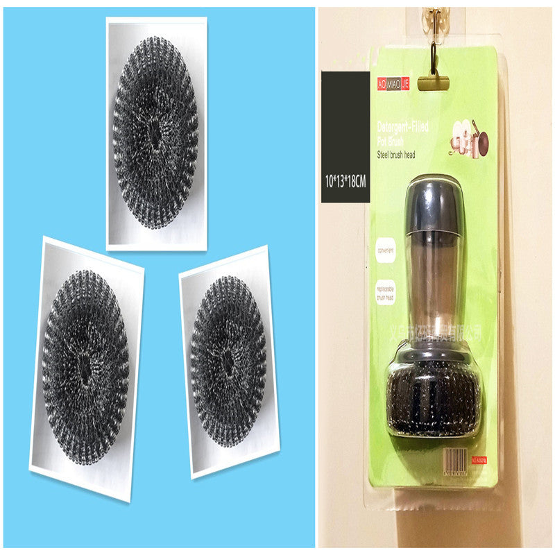 Push-Type Palm Soap & Brush Cleaner