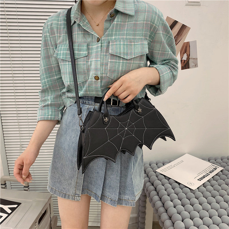 Halloween Spider Web Batgirl Crossbody Bag