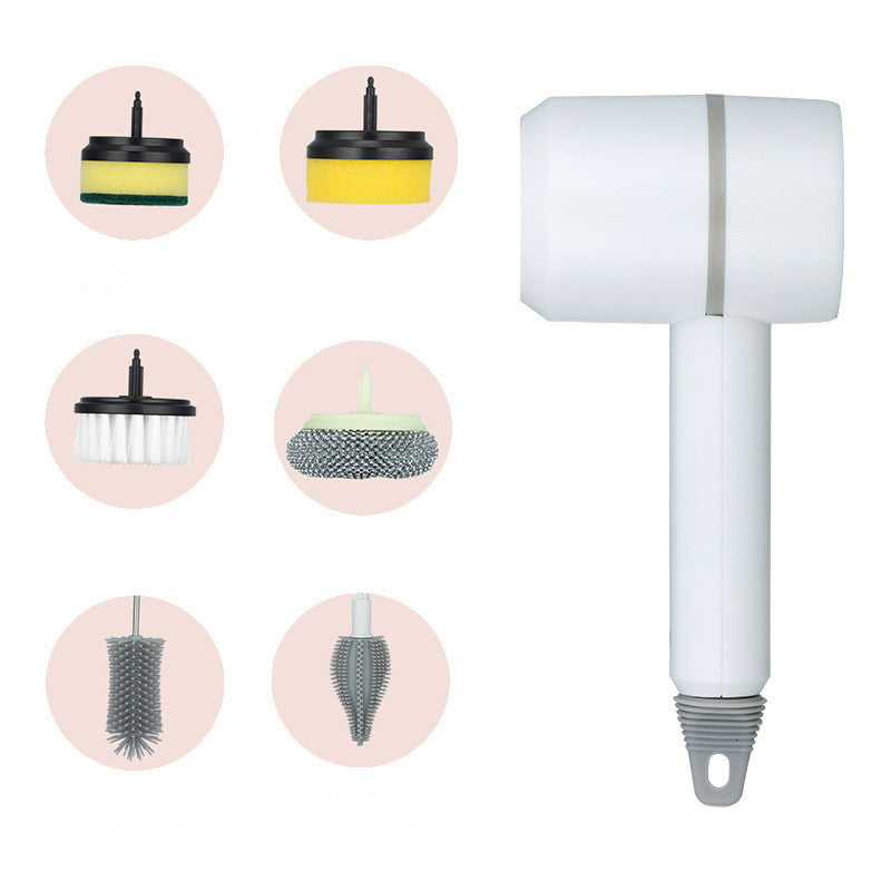 Electric 4-in-1 Rechargeable Cleaning Brush – Kitchen & Bathroom
