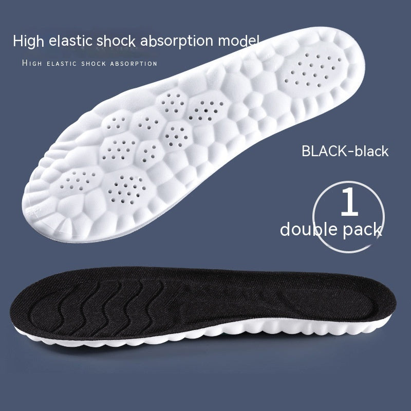 4D Cloud PU Massage Insoles – Shock-Absorbing & High Elastic