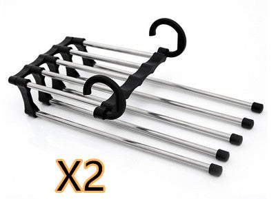5-in-1 Multi-Functional Stainless Steel Clothes Hanger