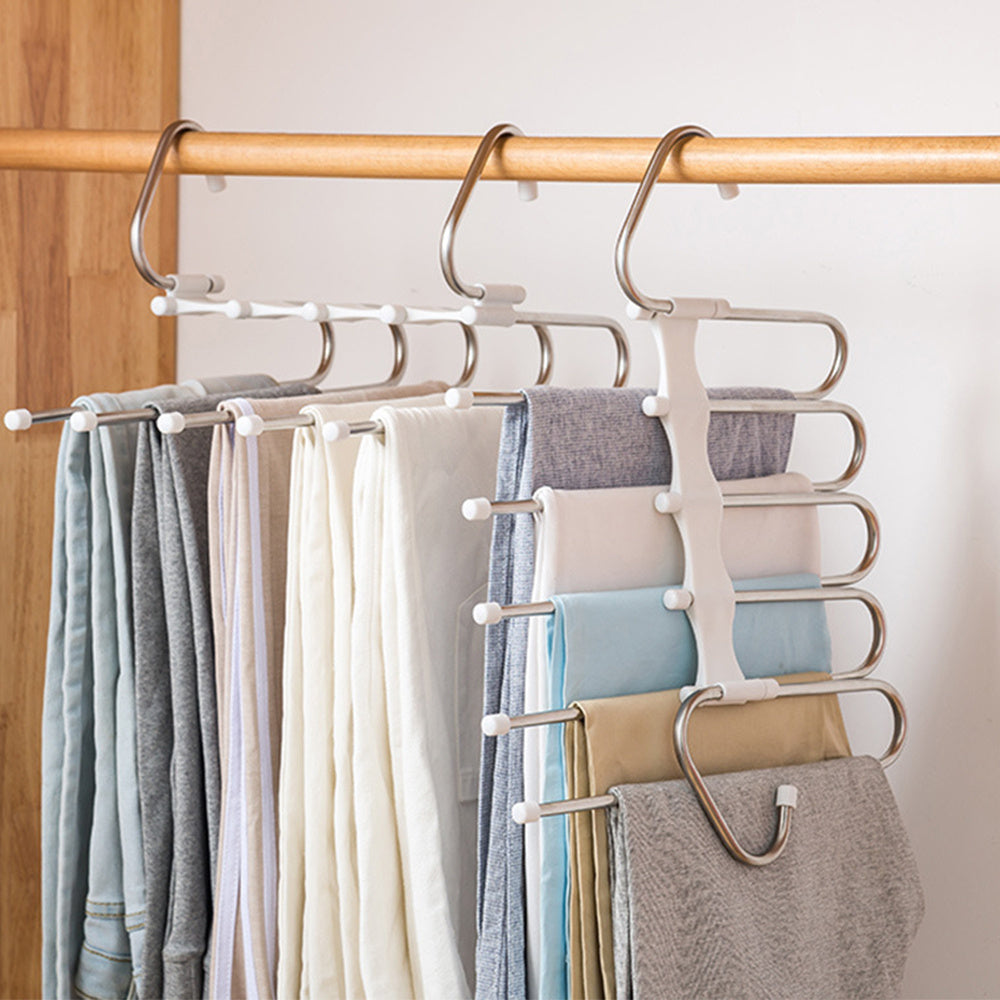 5-in-1 Multi-Functional Stainless Steel Clothes Hanger