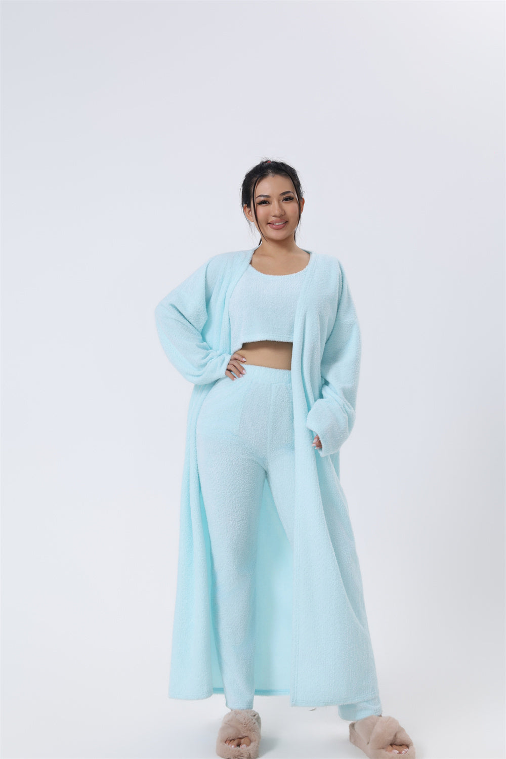 Women’s 3-Piece Cozy Winter Lounge Pajama Set