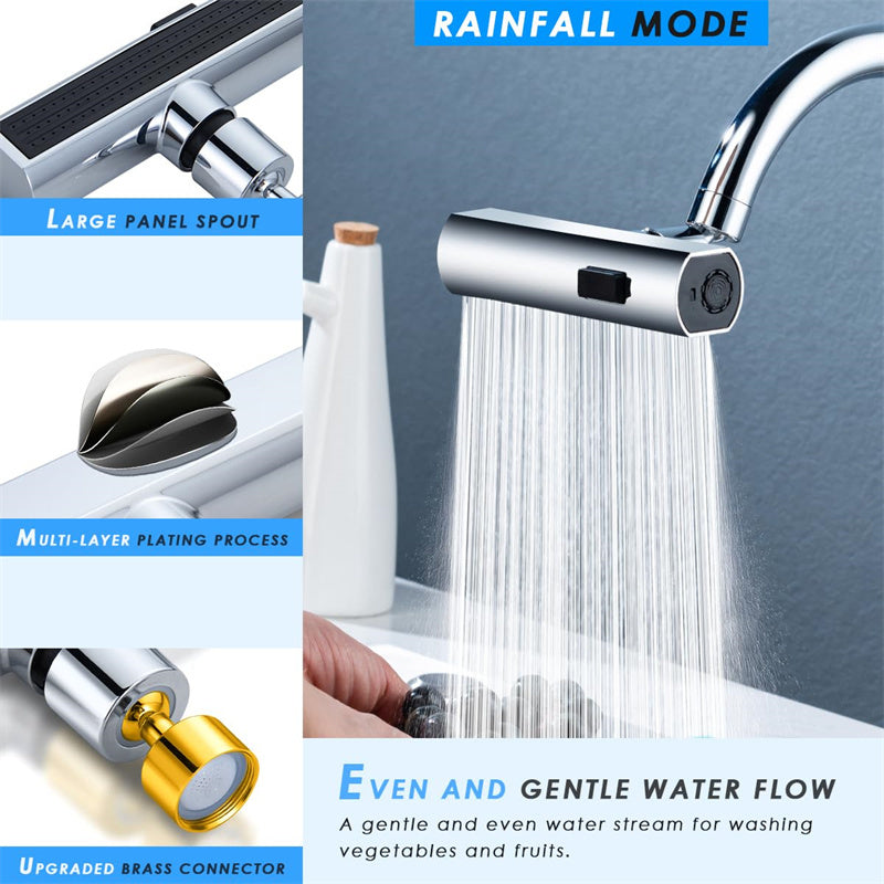 Multifunction Kitchen Faucet Rotating Water Nozzle