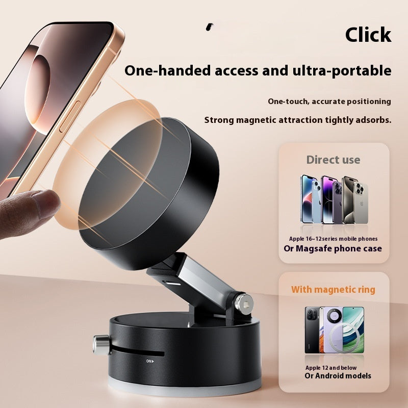 Foldable Magnetic Car Phone Holder – Suction Mount