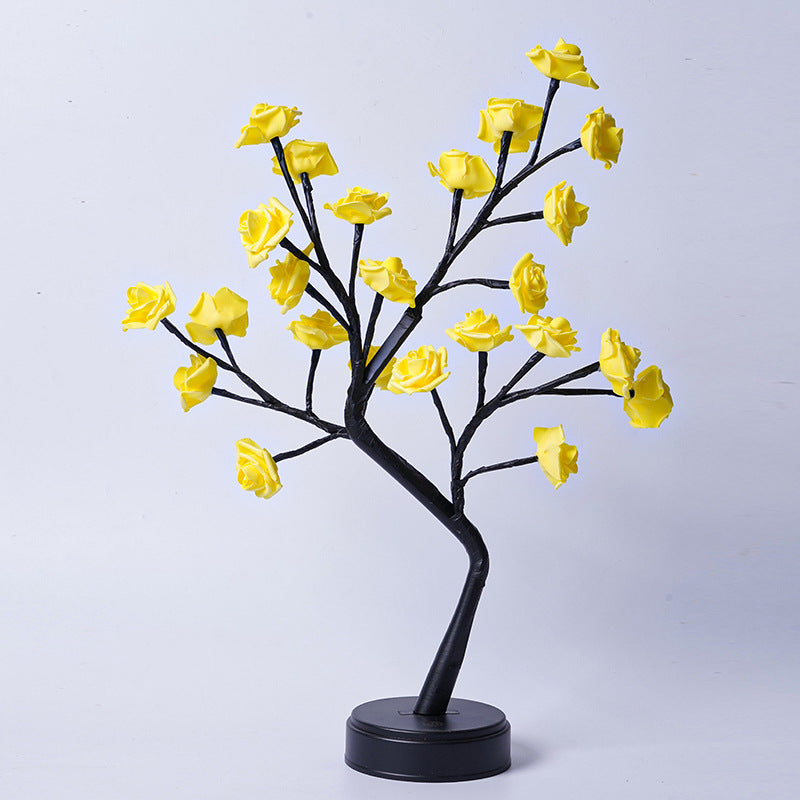 Flower Tree Rose USB Table Lamp Night Light
