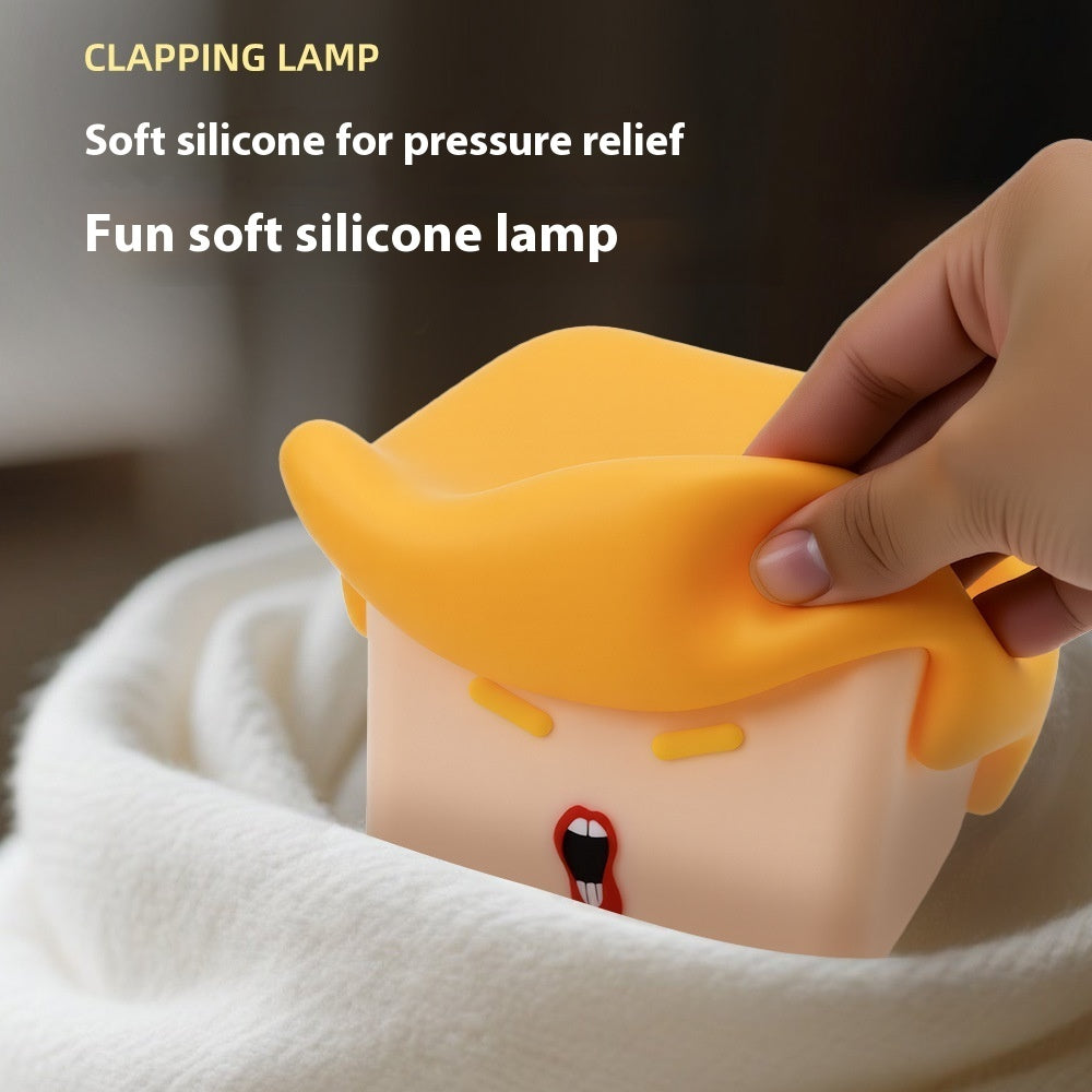 Creative Small Night USB Charging Silicone Pat Lamp
