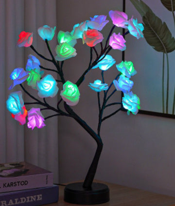 Flower Tree Rose USB Table Lamp Night Light