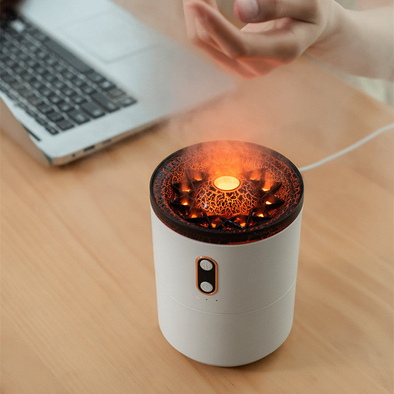 Ultrasonic Volcano Essential Oil Humidifier & Aromatherapy Diffuser