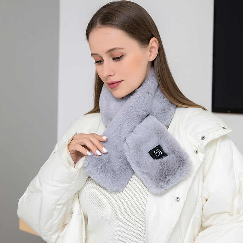 USB Electric Heated Neck Scarf – 3-Level Warmth & Pain Relief
