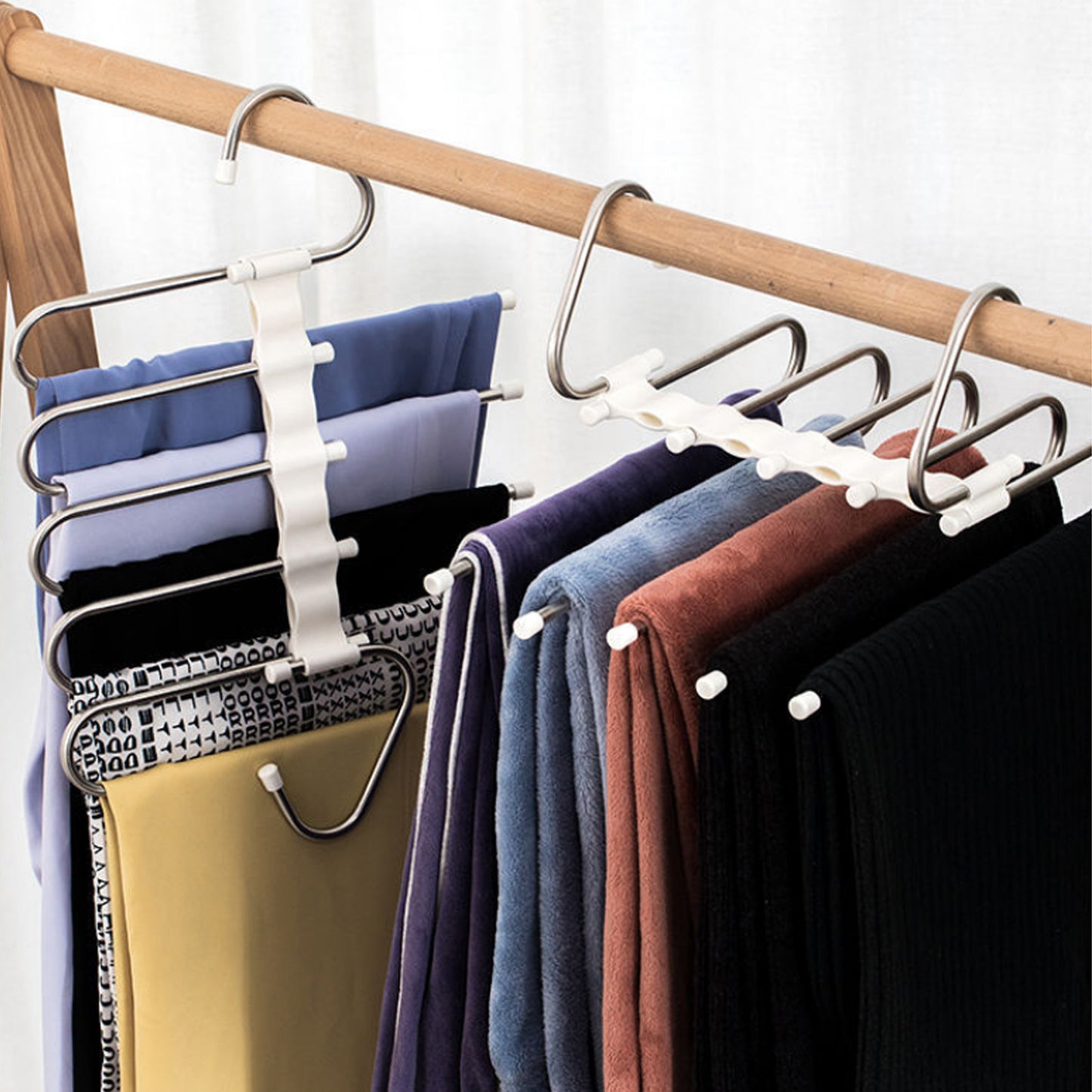 5-in-1 Multi-Functional Stainless Steel Clothes Hanger
