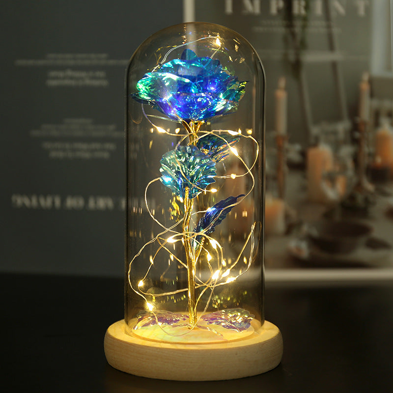 24K Gold Foil Flower LED Christmas Gift