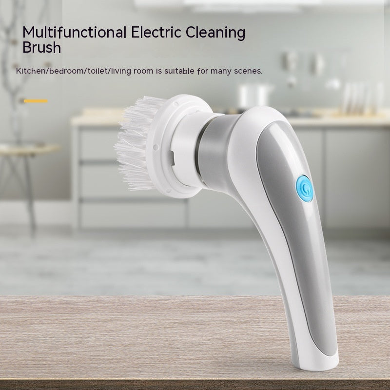 4-in-1 Electric Spin Scrubber – Handheld Cordless Cleaning Brush