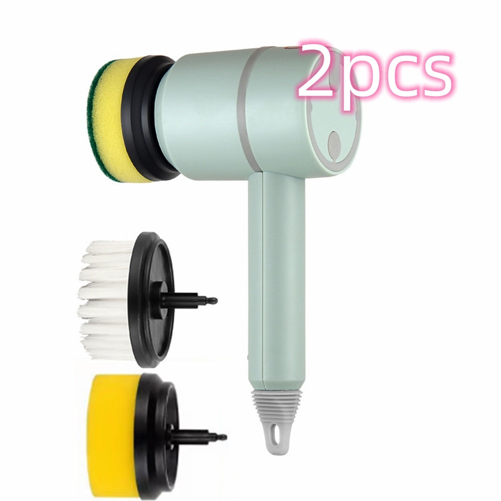 Electric 4-in-1 Rechargeable Cleaning Brush – Kitchen & Bathroom
