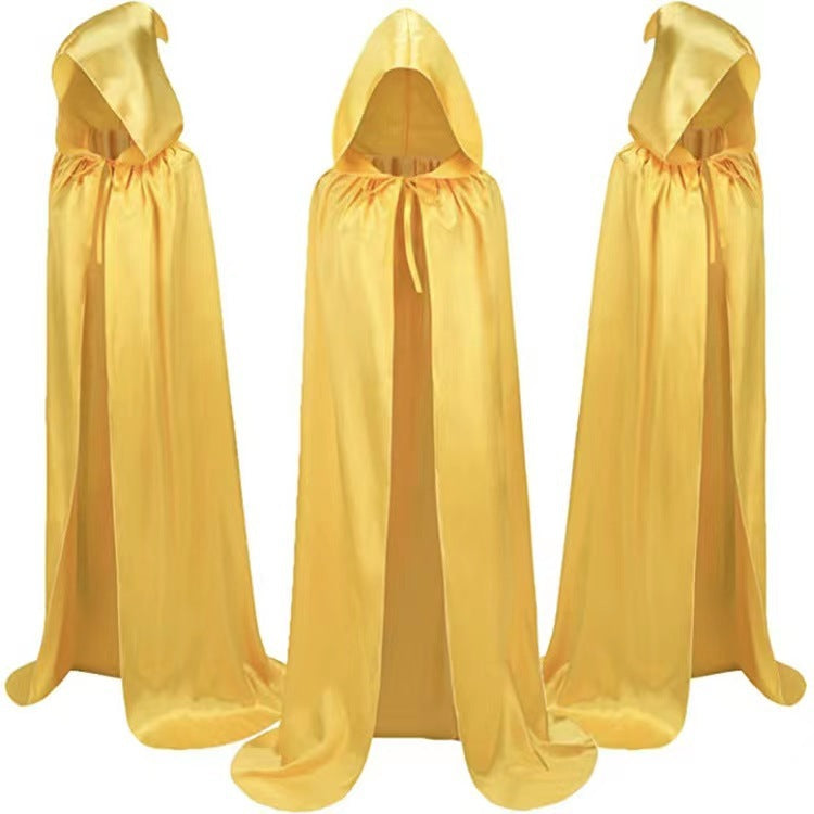 Halloween Wizard Cloak – Hooded Cape for Kids Party Costume