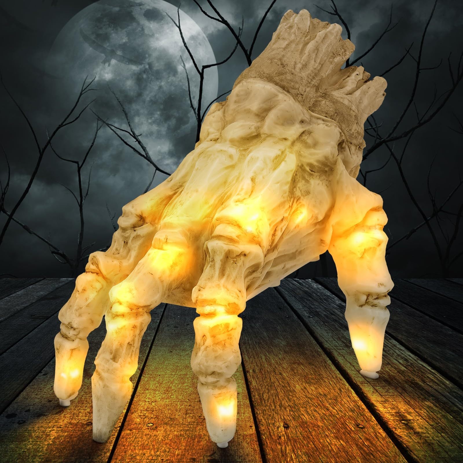 Halloween Luminous Zombie Hand with Sound & Motion