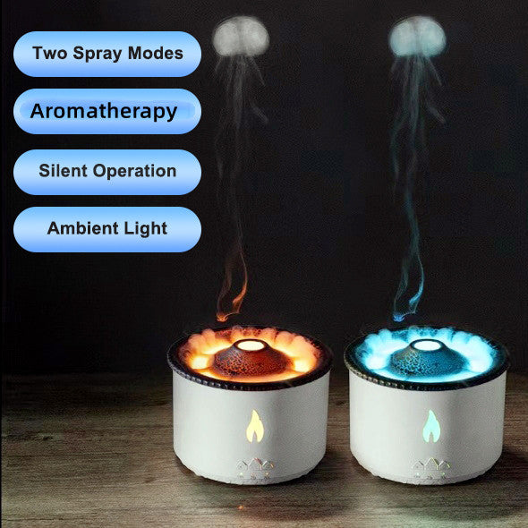 Ultrasonic Volcano Essential Oil Humidifier & Aromatherapy Diffuser