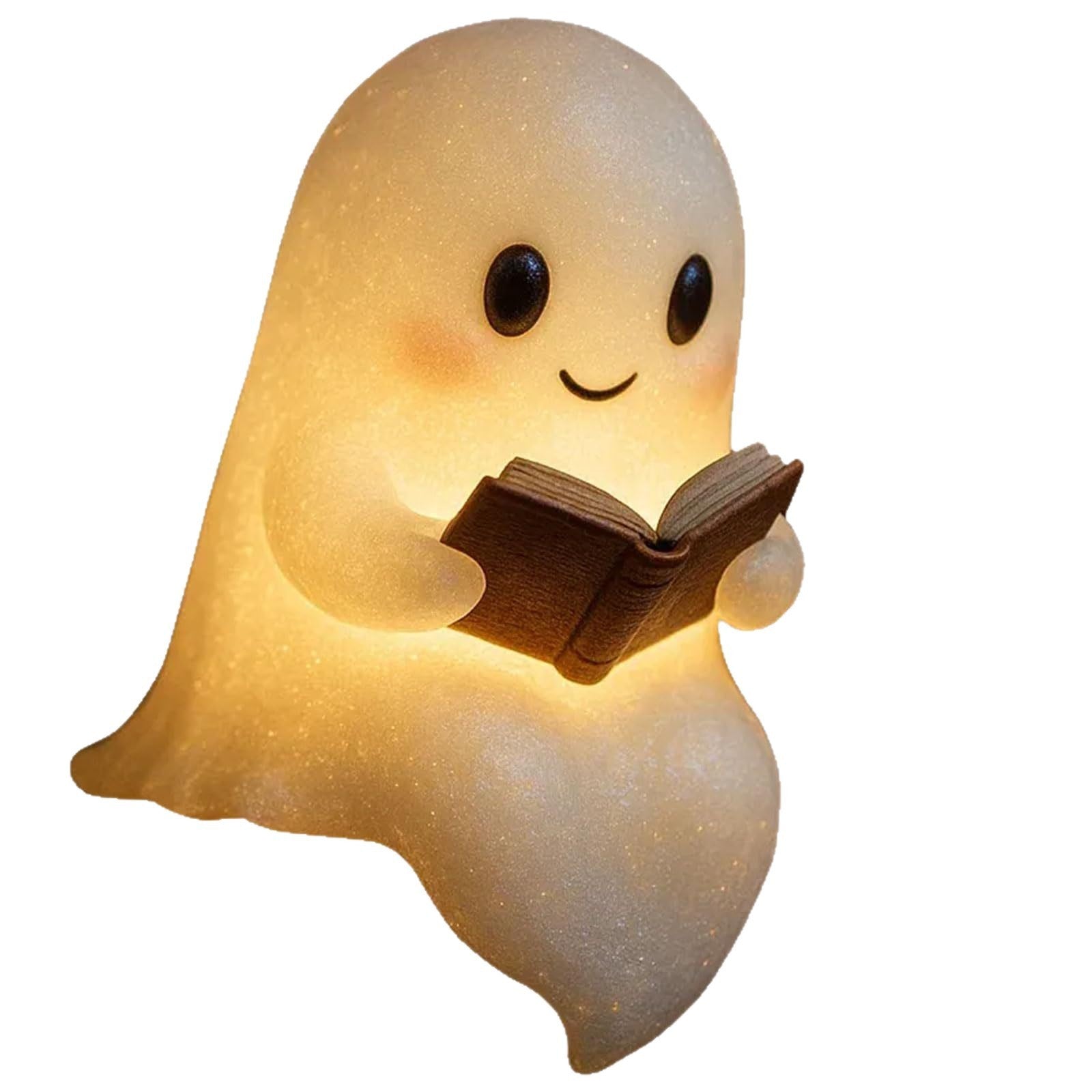 Cute LED Ghost Night Light – Kids’ Bedside Lamp & Halloween Decor